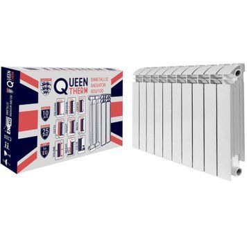 Радіатор біметалевий секційний QUEEN THERM 500/100 (кратно 10) 19977 фото