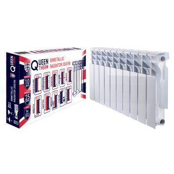 Радіатор біметалевий секційний QUEEN THERM 350/96 (кратно 10) 21821 фото