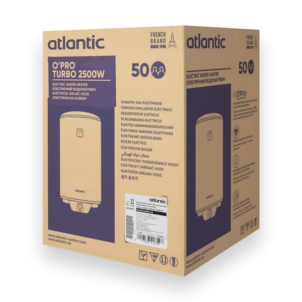 Водонагрівач Atlantic Opro Turbo VM 050 D400S-2-B (2500W) 000038723 фото
