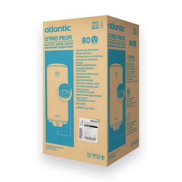 Водонагрівач Atlantic Opro Horizontal HM 080 D400S (1500W) 000038640 фото